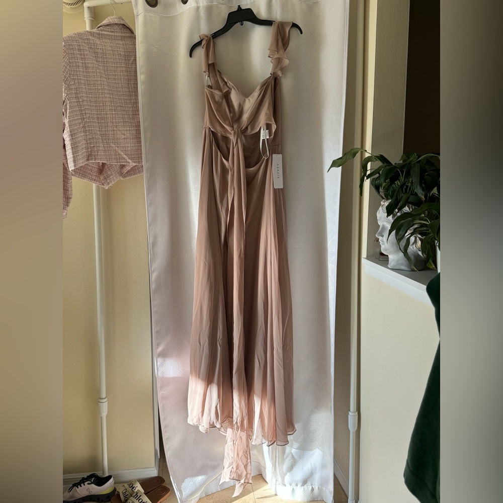 AZAZIE Everett dress size 10 NWT taupe